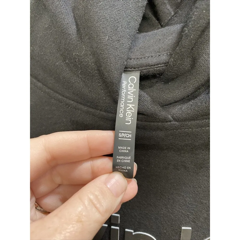 Calvin Klein Black Hoodie NWOT Retail $79 Size S (b31.4) - Image 5