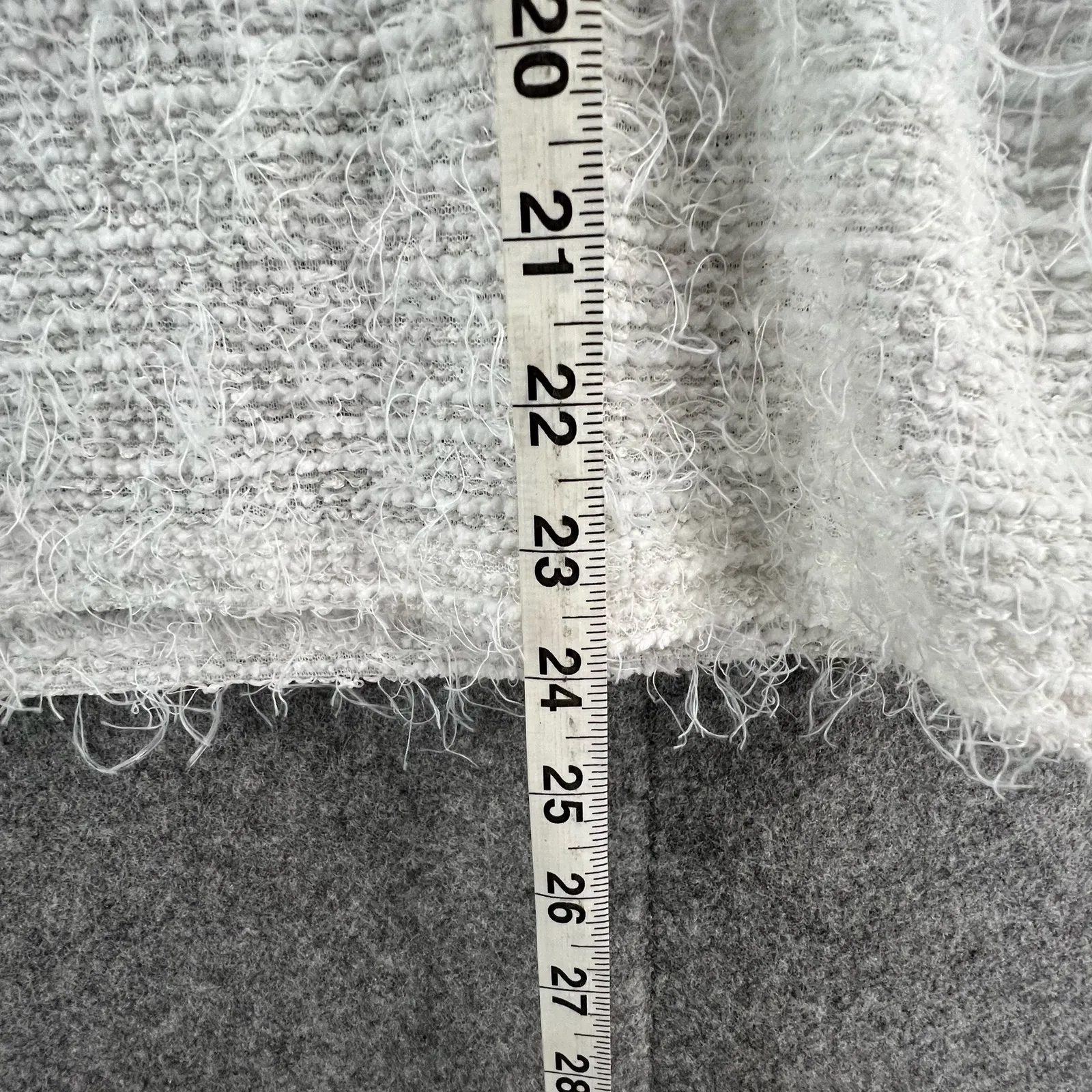 English Factory Sweater Womens S White Rainbow Eyelash Fringe Pullover Modern - Image 8