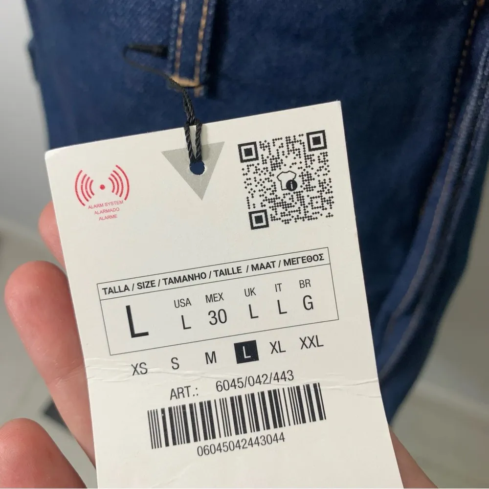 ZARA Cargo denim mini skirt NWT size L ref 6045/042 - Image 8