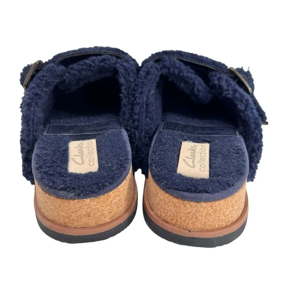 Clarks Brynn Slide Navy Textile - Image 8