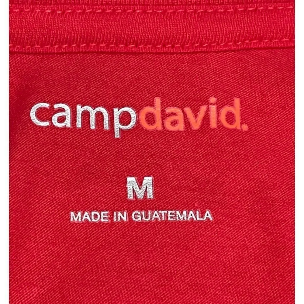 NWT Camp David Women's Kansas Short Sleeve Crewneck Tee T-Shirt Red M Medium - Image 4