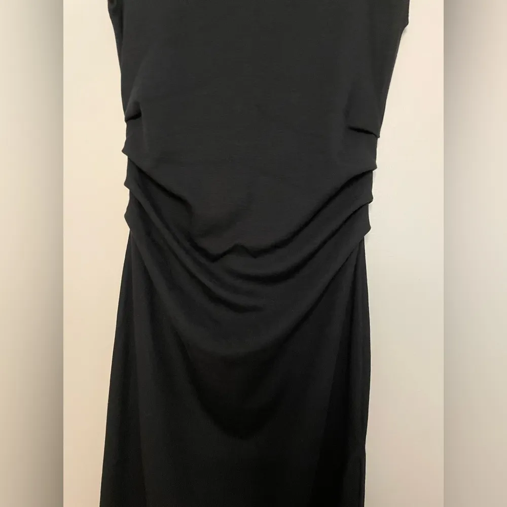 Forever 21 Sleeveless Mock Neck Ruched Maxi Dress, Black, Size M, NWT - Image 4