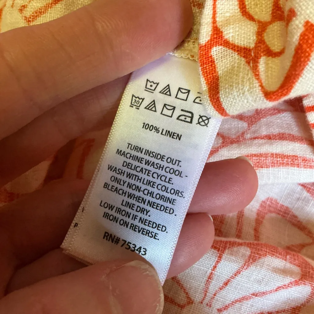 Rachel Zoe Colorful Floral Linen Tank Top - Image 4