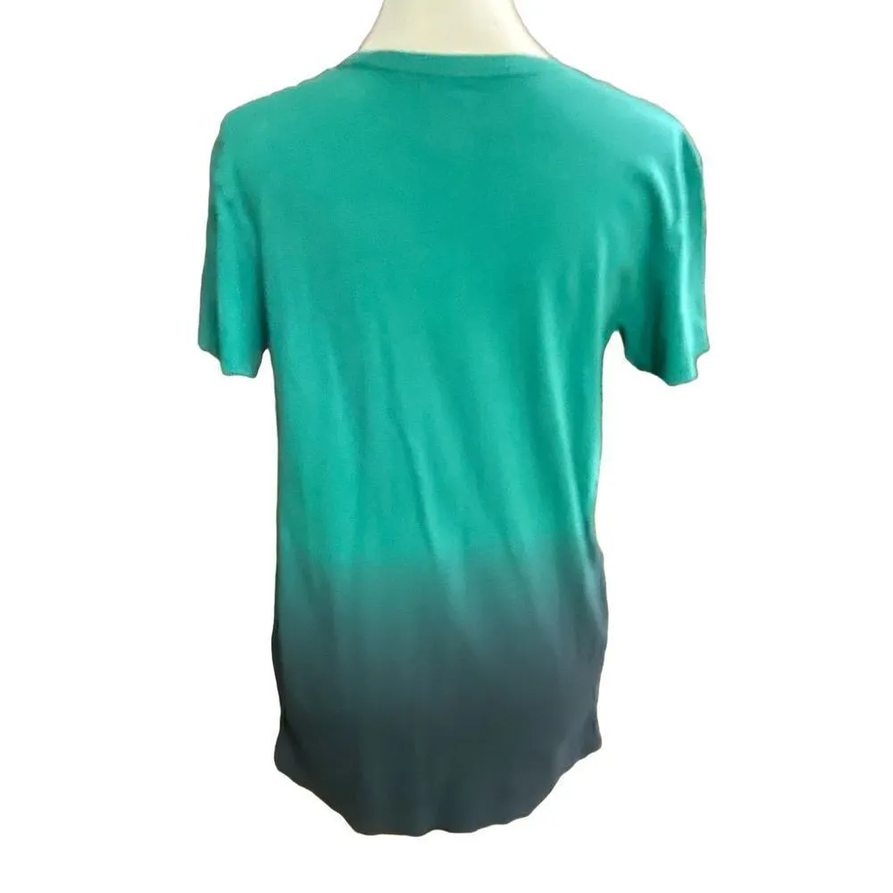 American Eagle Green Ombré T-Shirt  S - Image 3