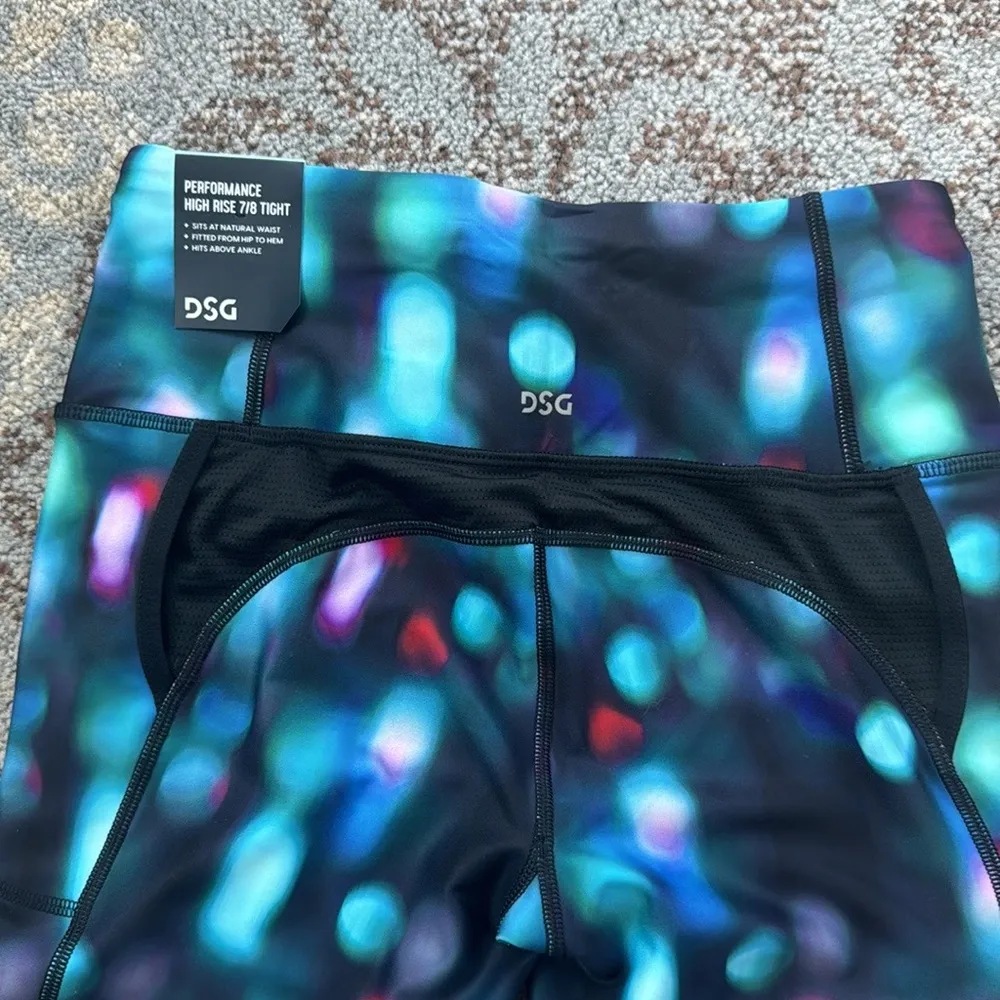 DSG 7/8 High Rise Running Leggings City Aura Multi Small Black - Image 10