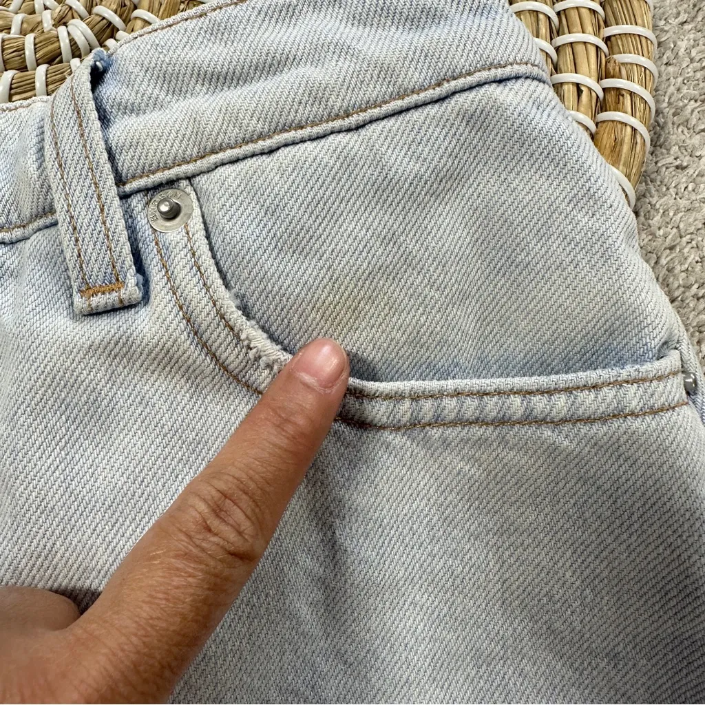 Hudson Women’s Sade Cut Off Denim Shorts High Rise Frayed Hem in Trea Size 24 - Image 14