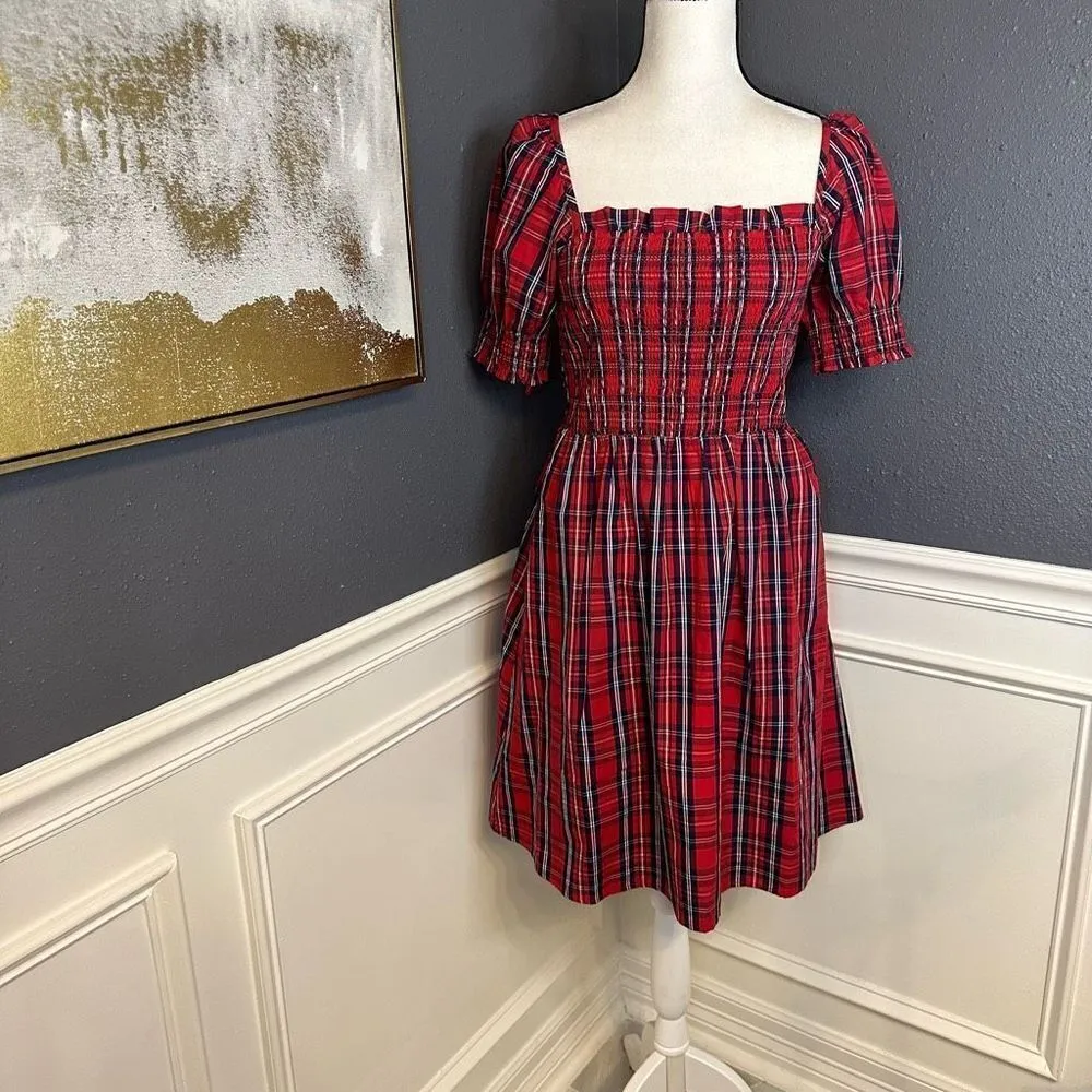 Draper James Cam Smocked Dress Angie Plaid Dress - Image 4