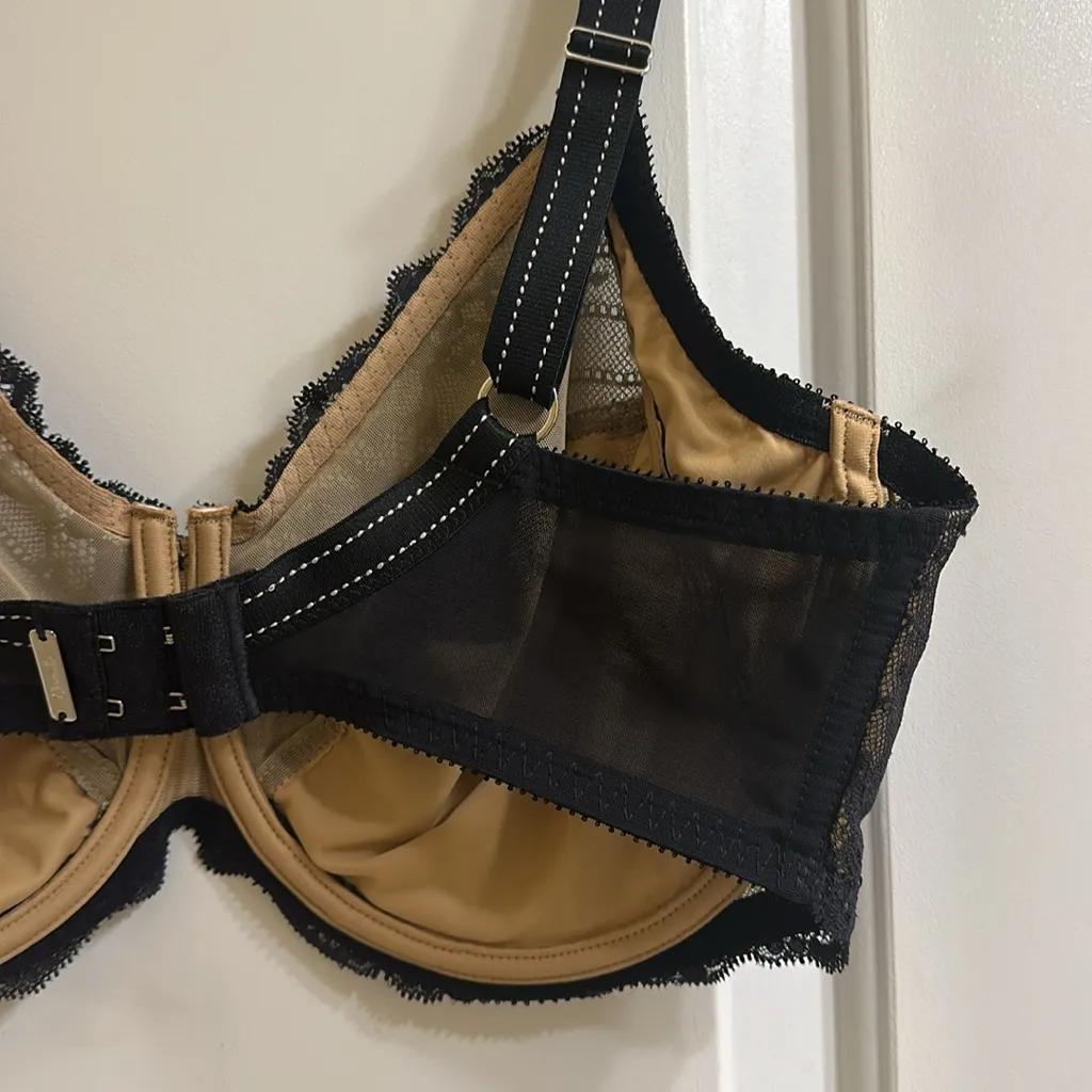 Chantelle Rive Gauche Full Coverage Unlined Bra 36DDD Black - Image 11