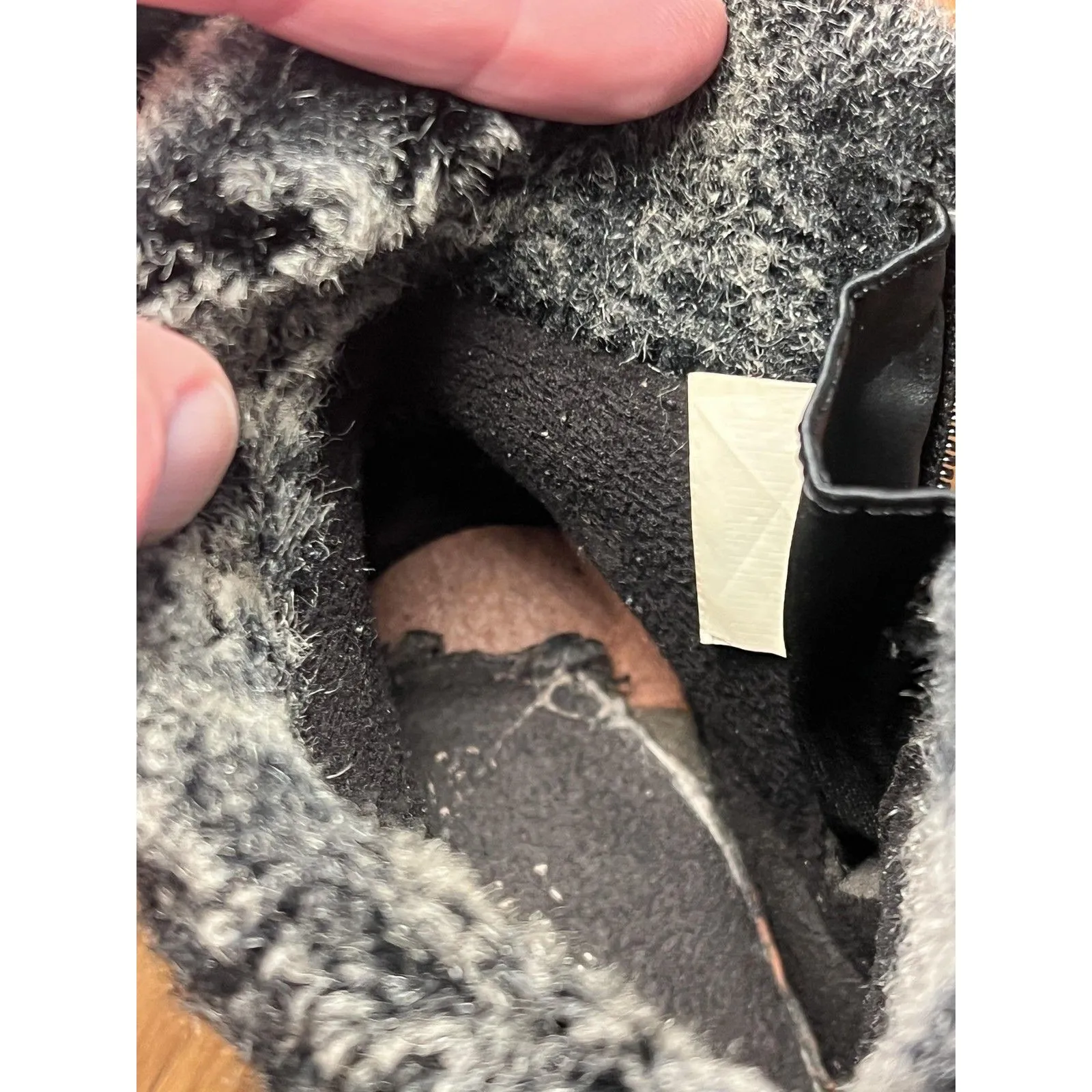 Khombu Boots Womens Size 6 Black Lindsey Faux Fur Ankle Winter Snow Booties - Image 12