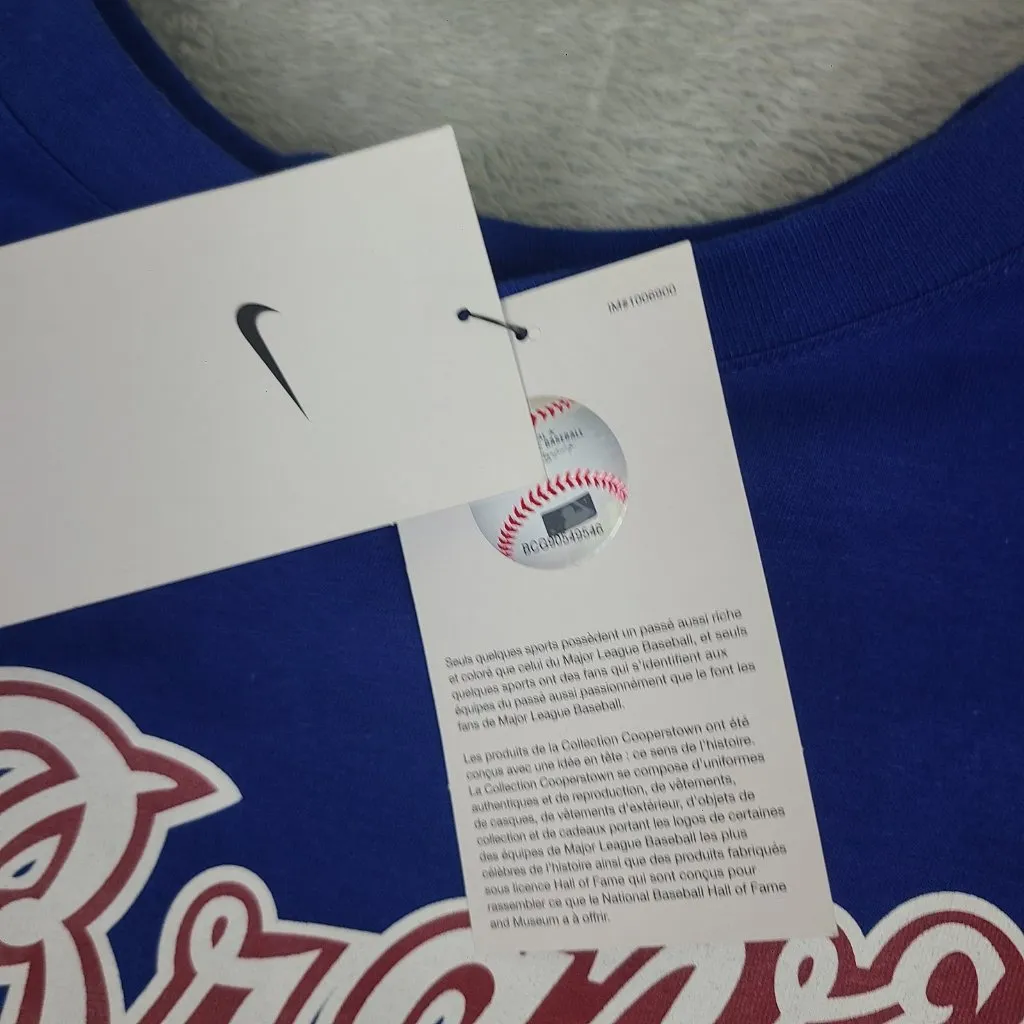 Atlanta Braves Hank Aaron Womens Nike T-Shirt Sz Medium‎ Cooperstown Collection - Image 6