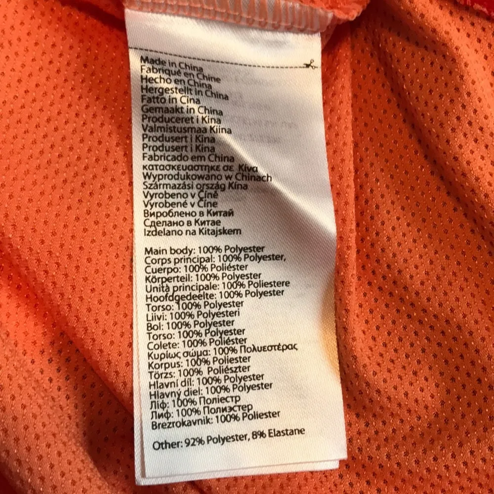 Pearl Izumi orange and coral quarter zip shirt xs - Image 7