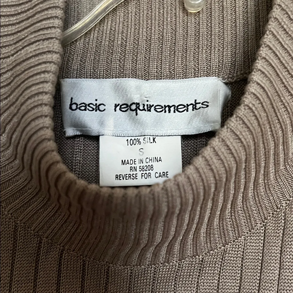 Basic Requirements Ribbed Silk Sweater - Image 2