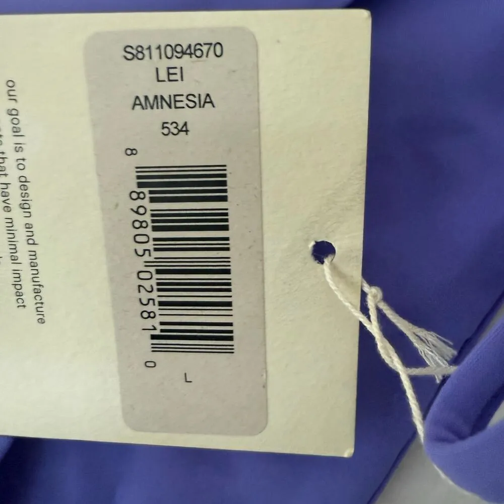 Mara Hoffman Lei Amnesia Purple Side Tie Brazilian Bikini Bottoms Size Large - Image 7