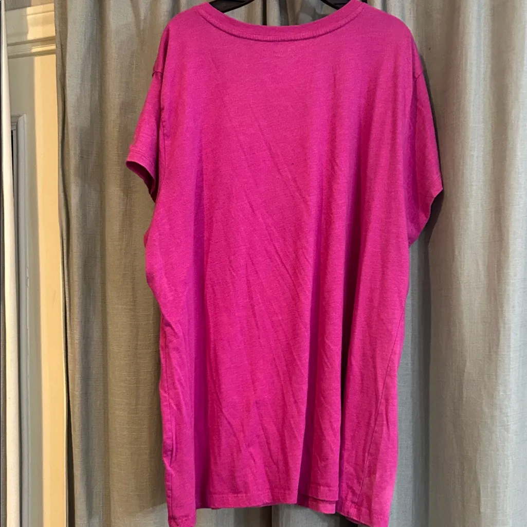 Reebok Women's Magenta V-Neck Tee - Image 6