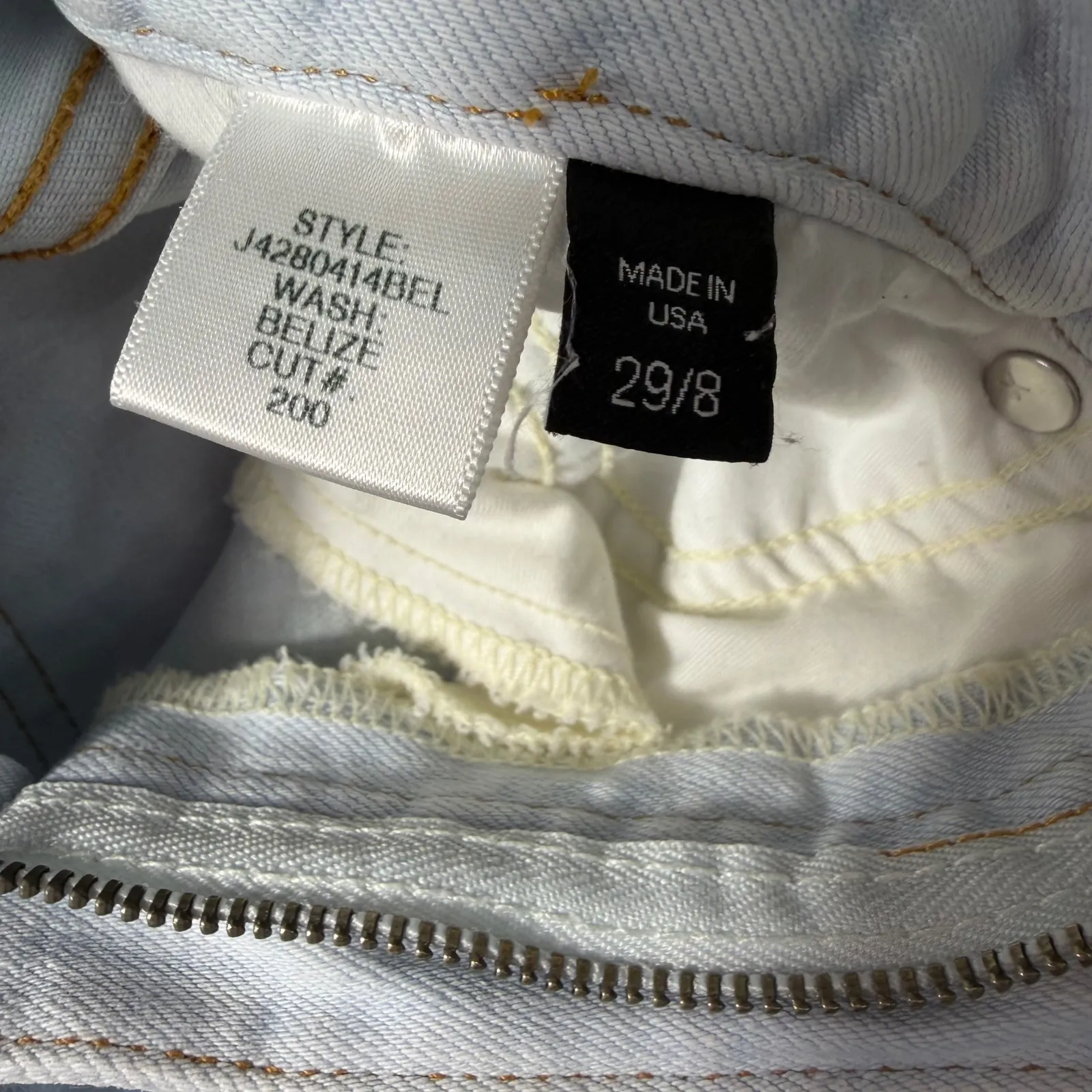 Veronica Beard Jeans Light Wash High Rise Braided Waist Jeans Size 29/8 USA - Image 11