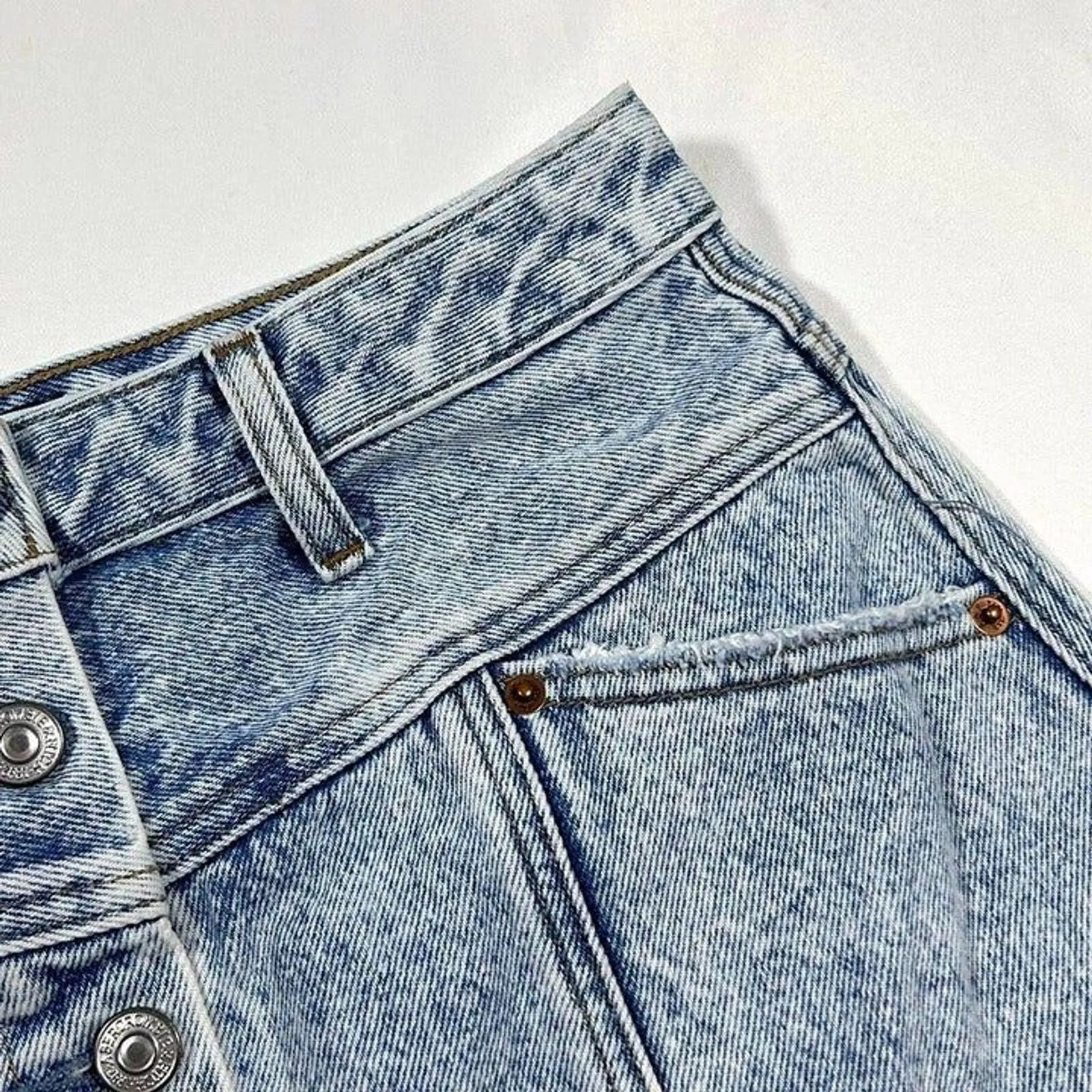 Abercrombie And Fitch Natural Rise Denim Mini Skirt Womens 4/27‎ - Image 6