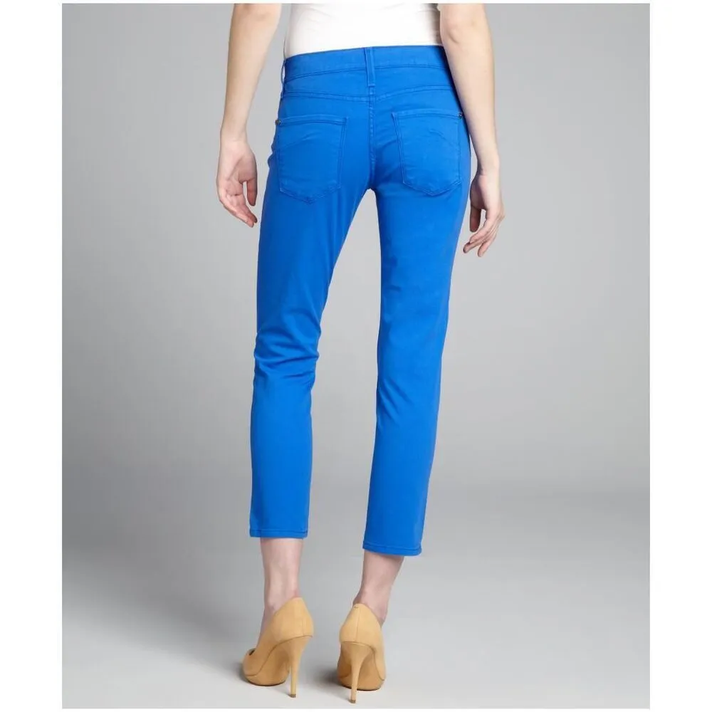 New Womens James Jeans Designer 29 Skinny Twiggy Crop Bright Blue USA NWT Capri - Image 5