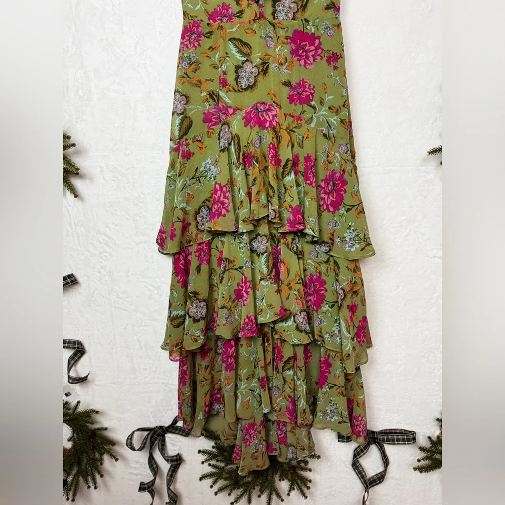 WAYF cut out tiered ruffle maxi DRESS SMALL - Image 5