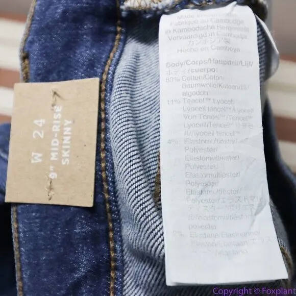 NEW Madewell 9" Mid-Rise Skinny Jeans in Orland‎ Wash: TENCEL™ Denim 24 - Image 15