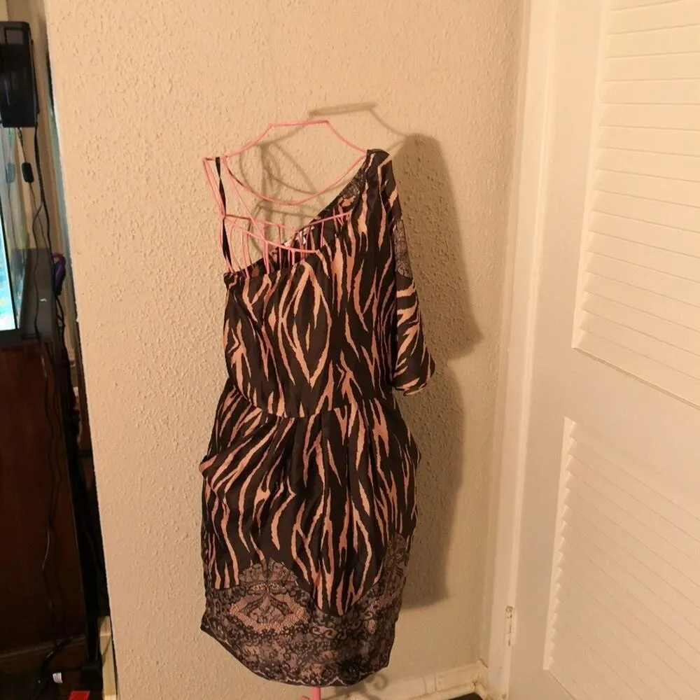 Collective Concepts Pink/Brown Dress S Boho Coconut Girl Prints Mobwife Casual - Image 8