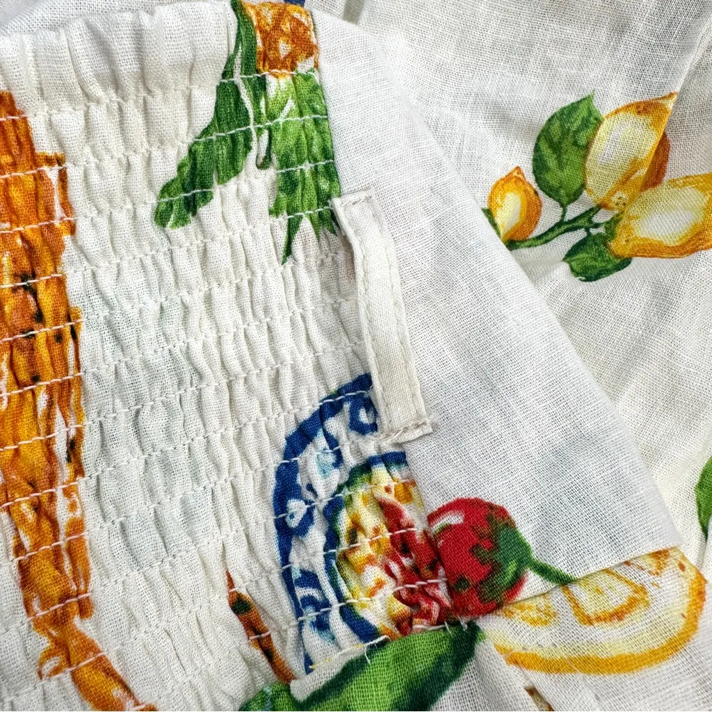 Calypso St Barth Maxi Skirt XL Linen Rayon Blend Party Picnic Beach Pockets New - Image 5