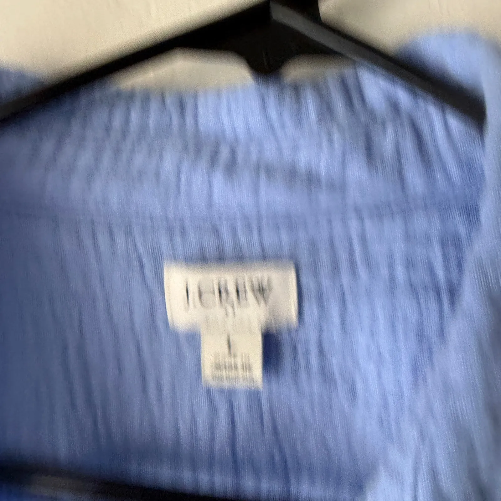J. Crew Gauze Button Down Shirt Light Blue Long Sl 100% Cotton Women's Size L - Image 3