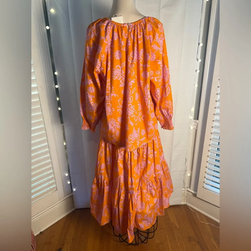 XiRENA Orange Pink Two Piece Maxi Outfit Size L - Image 2