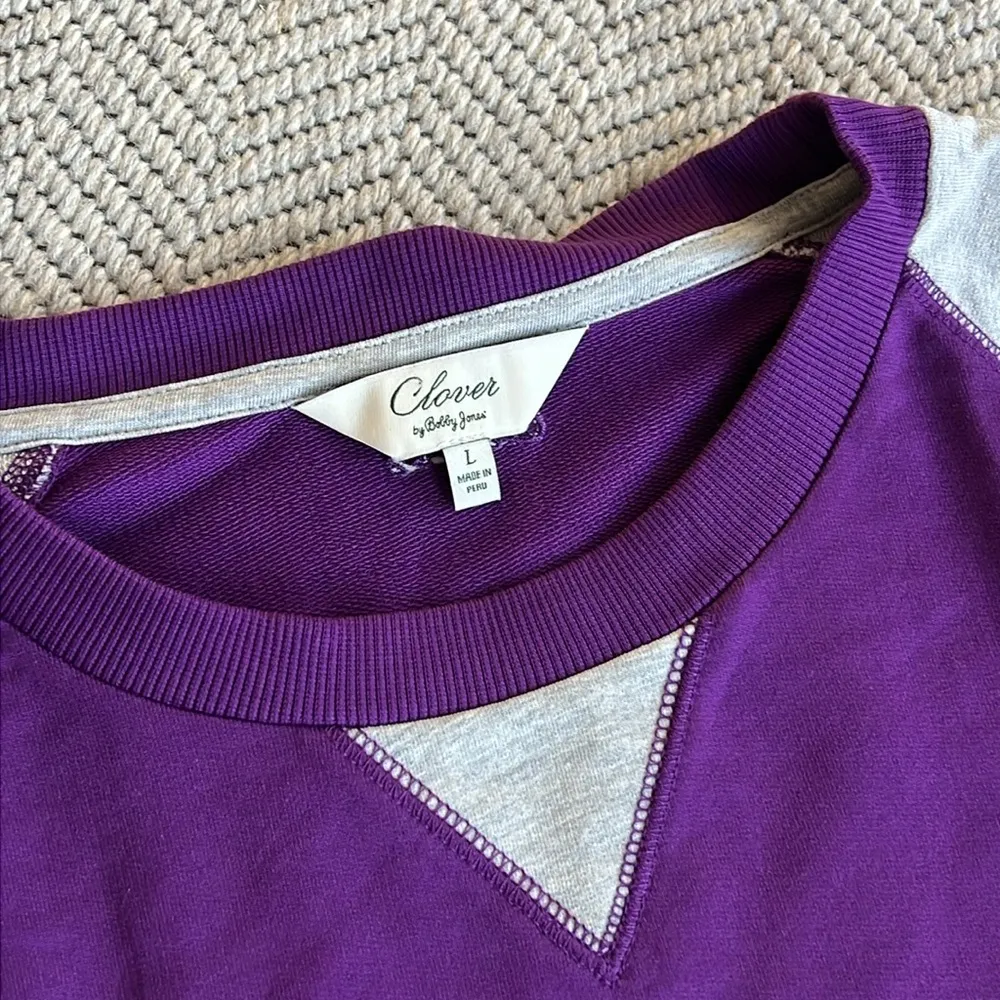 Clover by Bobby Jones sweatshirt Purple Size L - Image 2