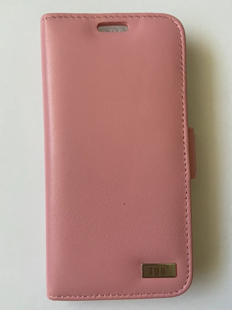 iPhone X Case Leather Wallet Flip Cover Pink - Image 3