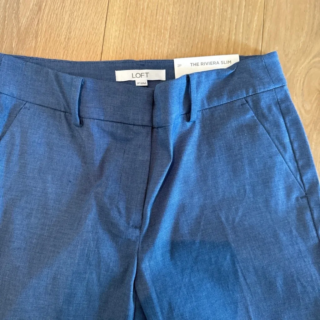NWT Loft Chambray The Riviera Slim Pant - Image 2