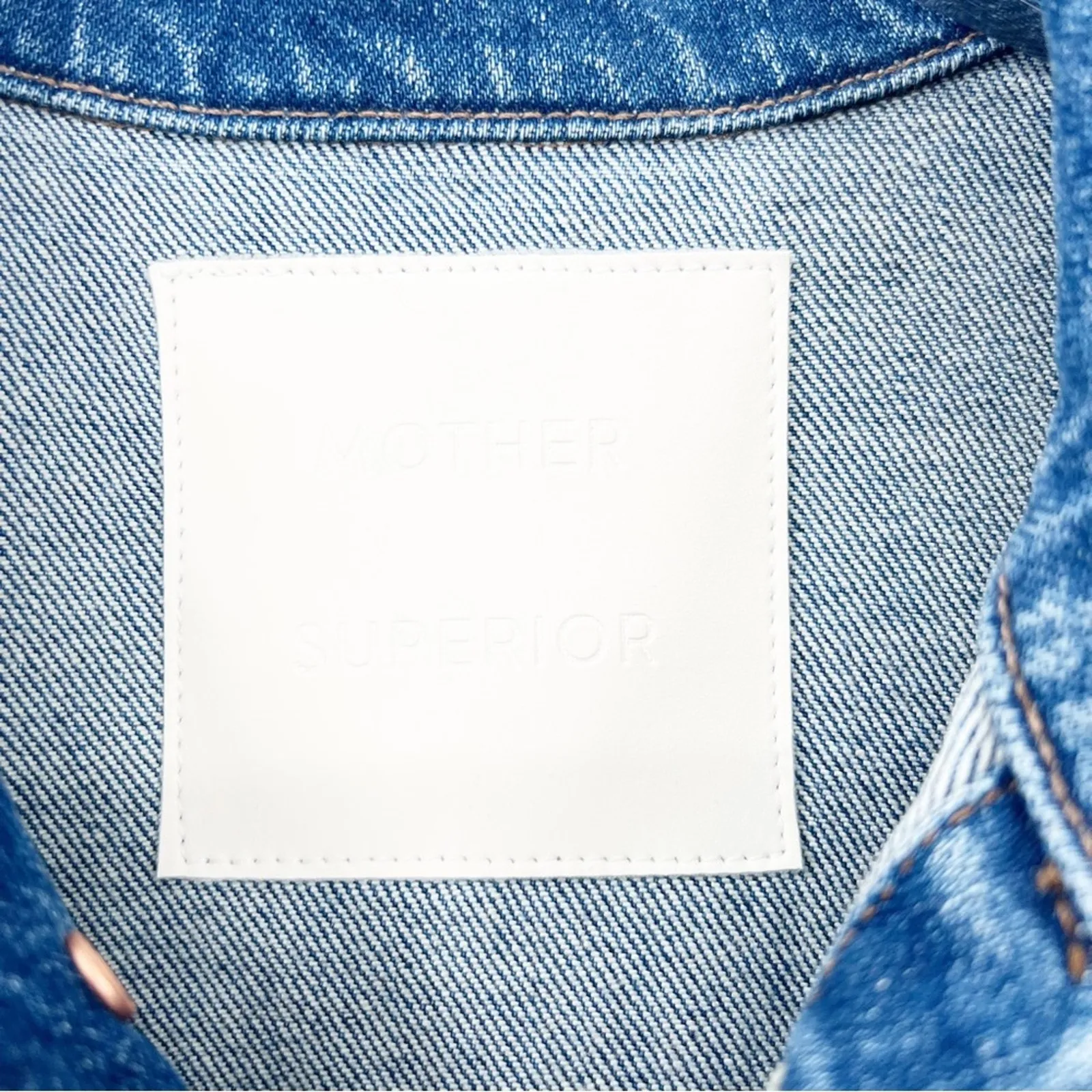 NEW MOTHER The Back Road Denim Patchwork Jacket M‎ Blue Size M - Image 8