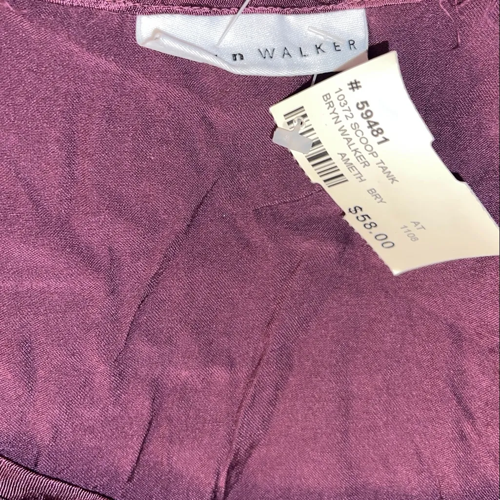 bryn Walker Deep Purple Tank Top - Image 3