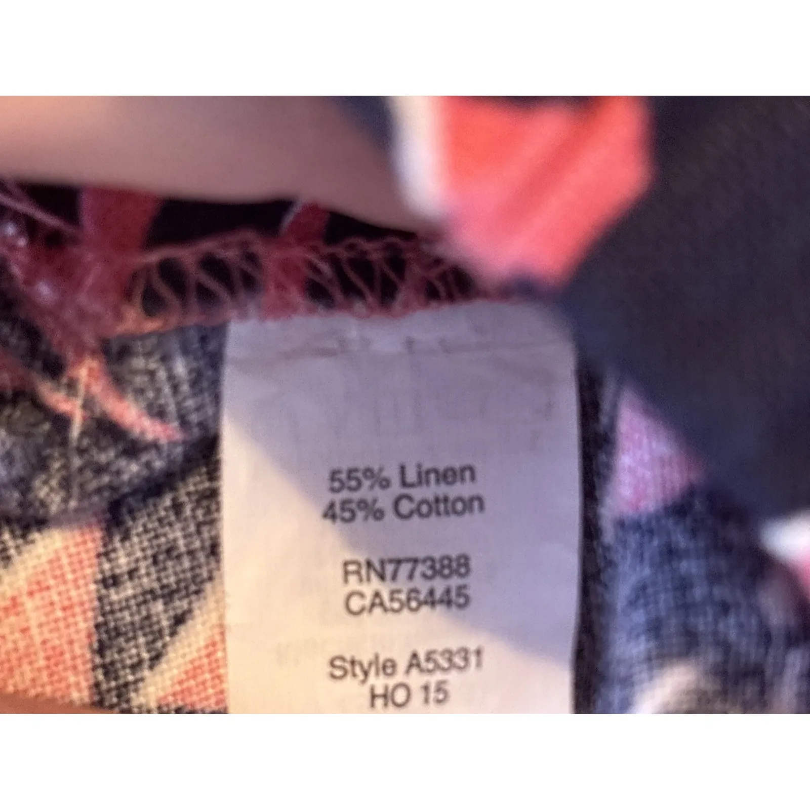 J Crew Shorts Sz 00 Pink Blue Linen Blend Palm Leaf Pull On 3" Inseam Tropical - Image 7