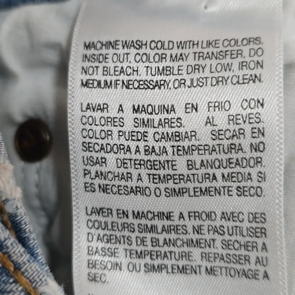 Mother Seperior The Tomcat High Rise Button Fly Straight Leg Ankle Jeans Size 26 Blue - Image 13