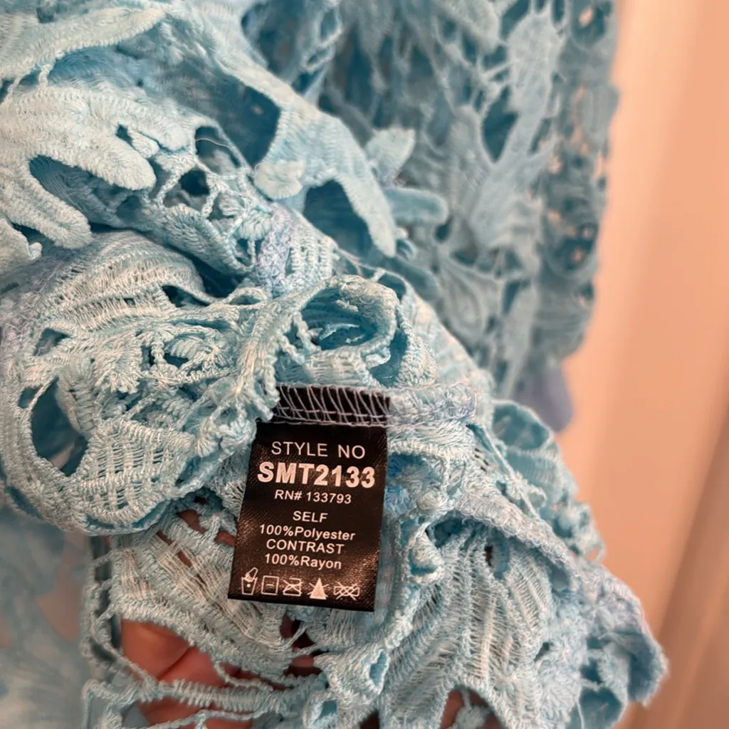 POL lace button down oversized shirt - Image 6