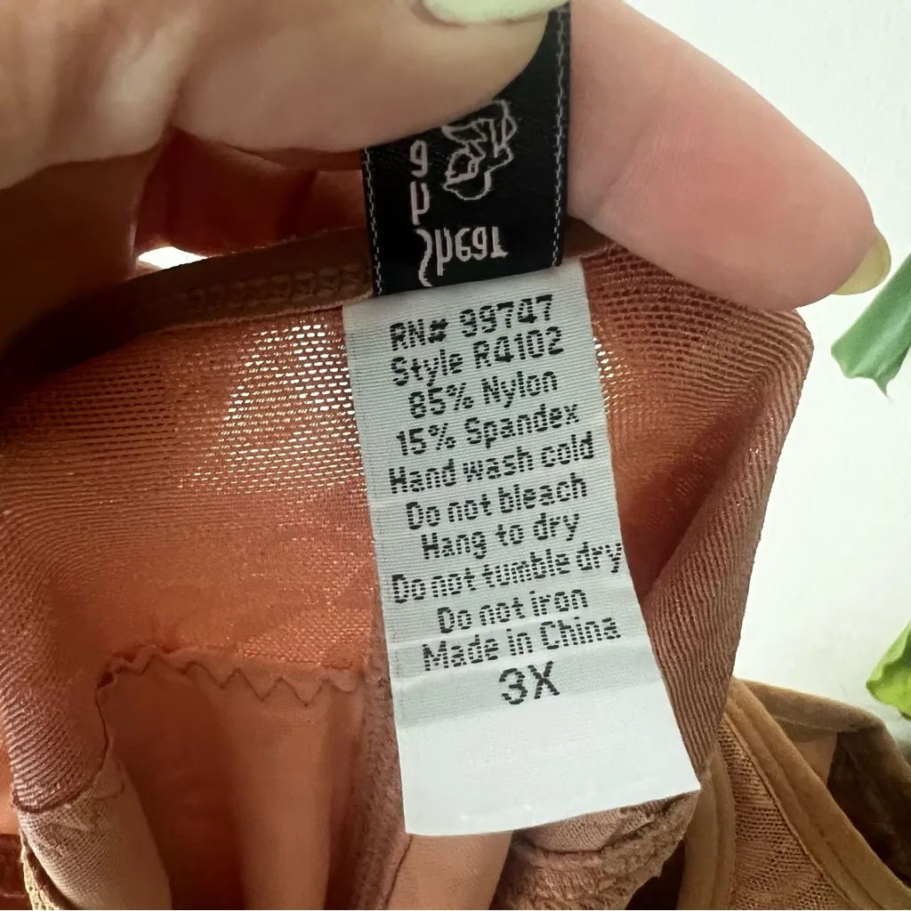 SHEAR SHAPEWEAR full body shapewear suit Womens SIZE‎ 3X style R4102 plus size Tan - Image 3