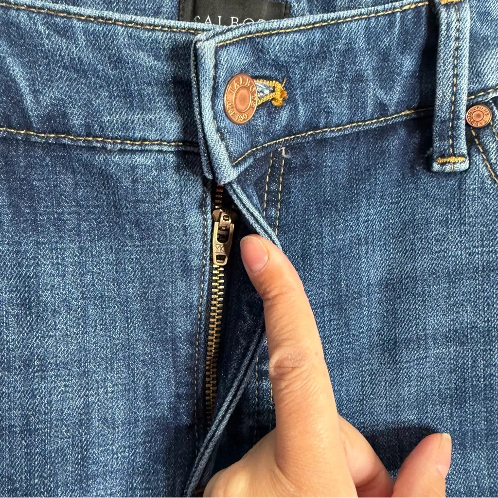 Talbots Barely Boot Jean Emma Wash Size 14W Petite High Waist Full Length Casual - Image 7