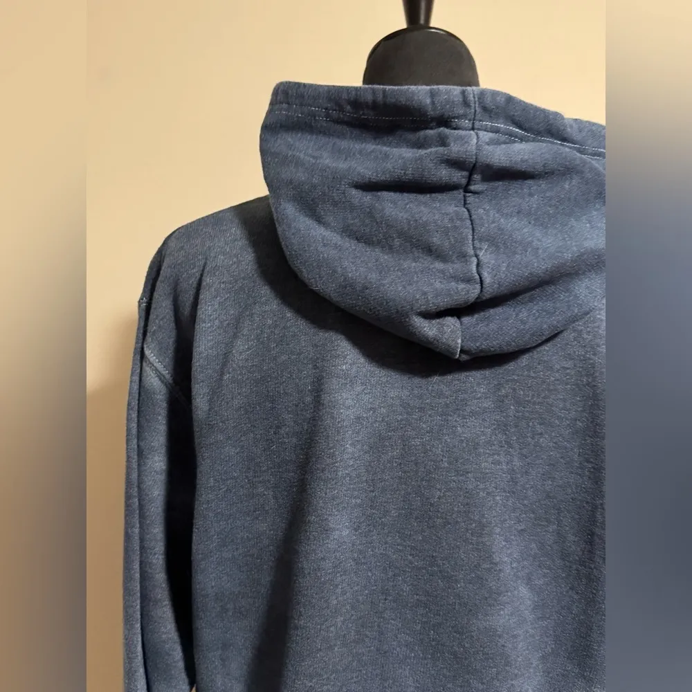 EUC AC/DC Blue and Purple Tie Dye High Voltage Rock & Roll 1975 Hoodie size M - Image 6