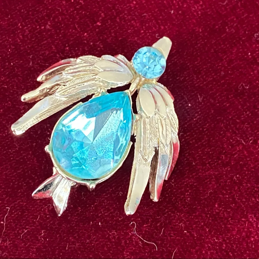 Vintage Signed Dodd’s Bird Brooch Blue - Image 5
