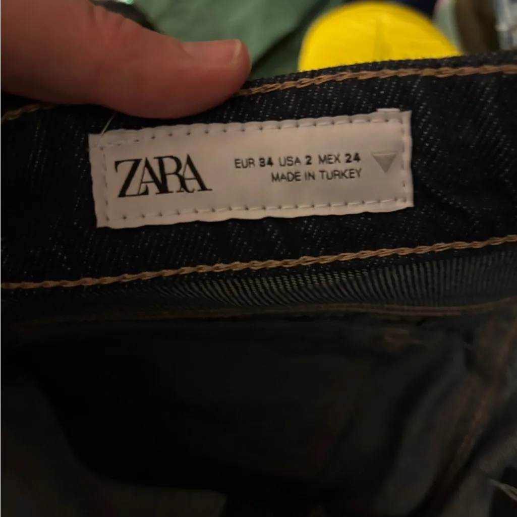 NWT Zara TRF Slim Cargo Jeans sz 2 - Image 3