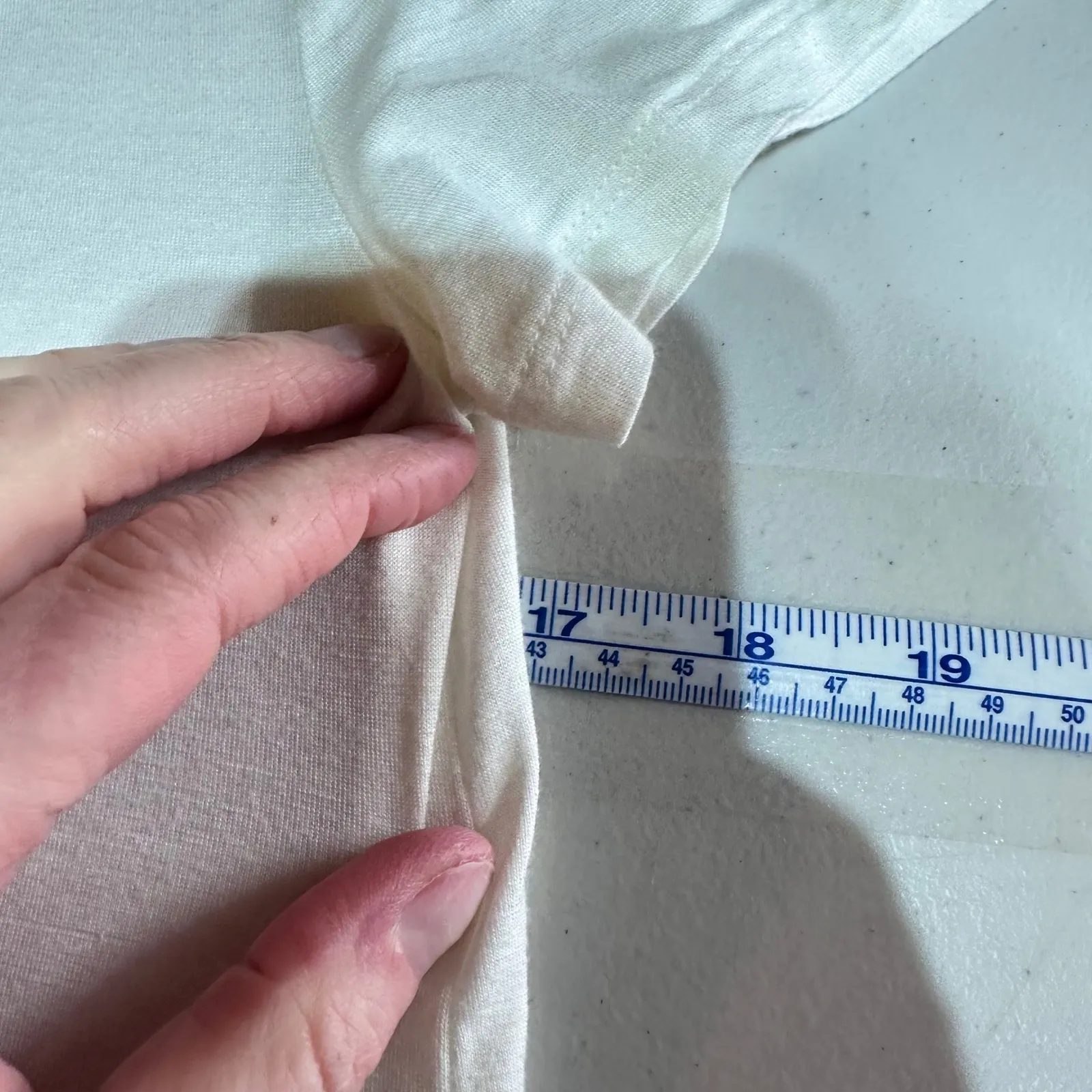 Daytrip Cream Mesh V-Neck Short Sleeve T-Shirt Top Size S Soft Grunge Festival - Image 10