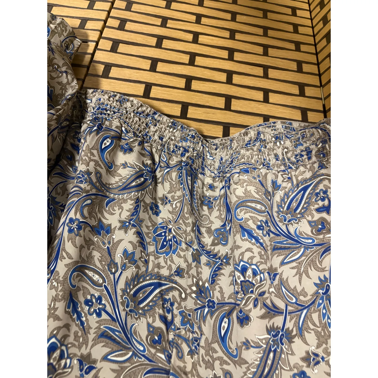 Alfred Dunner Brown And Blue Paisley Two Piece Skirt Size Size 14/16 - Image 5