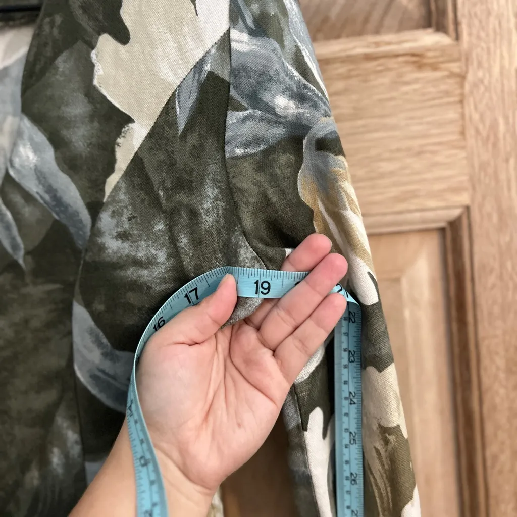 VTG Petite Sophisticate‎ 8 floral jacket Blazer Brown Tan - Image 7