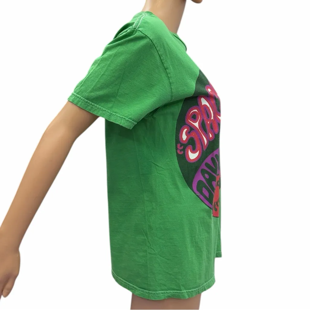 David Bowie Space Oddity Wild Eyed Boy From Freedom Graphic Tee Medium Green - Image 5