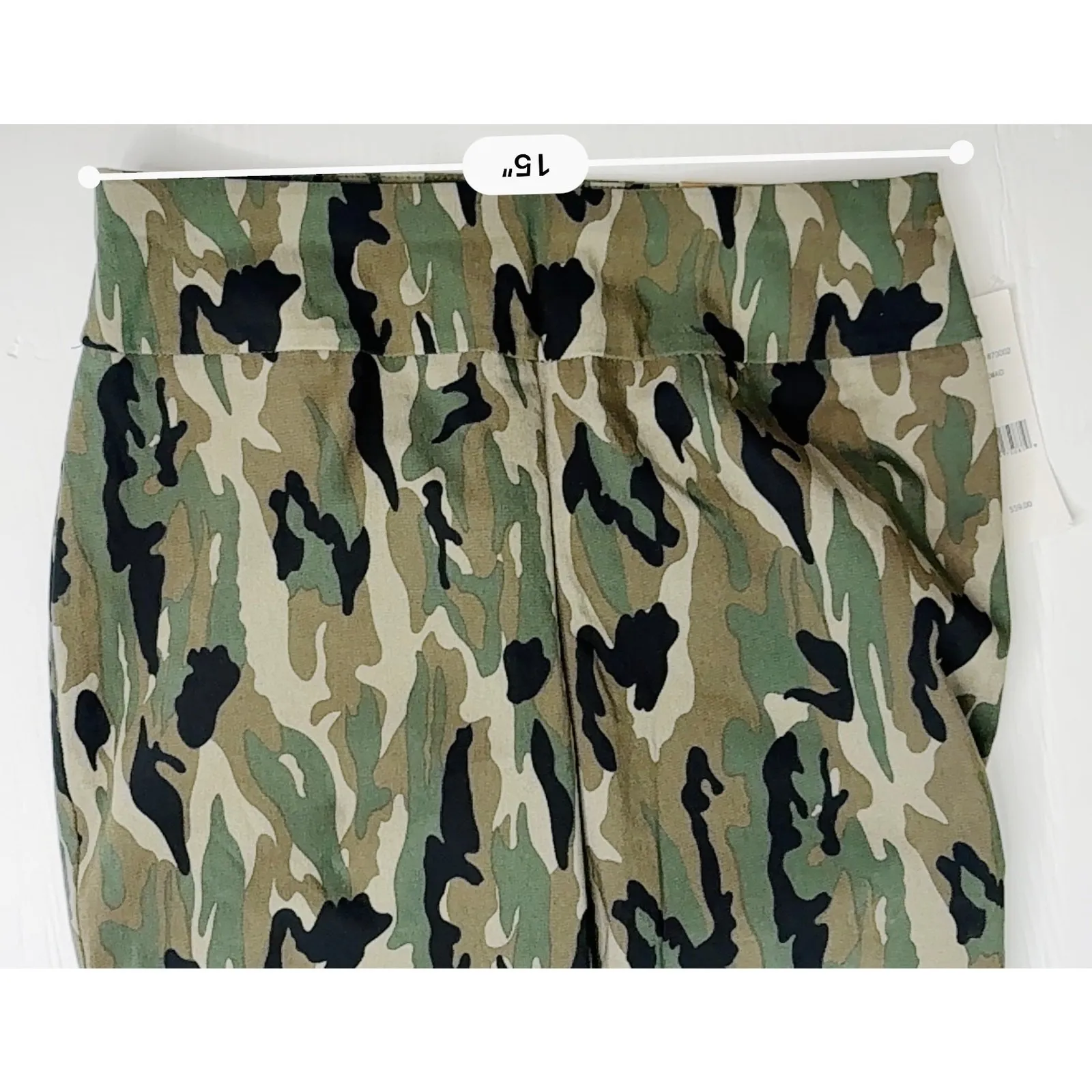 Copper & Ella Wrinkle Resistant Green Camo Stretch Pullon Ankle Pants sz 8 NWT - Image 3