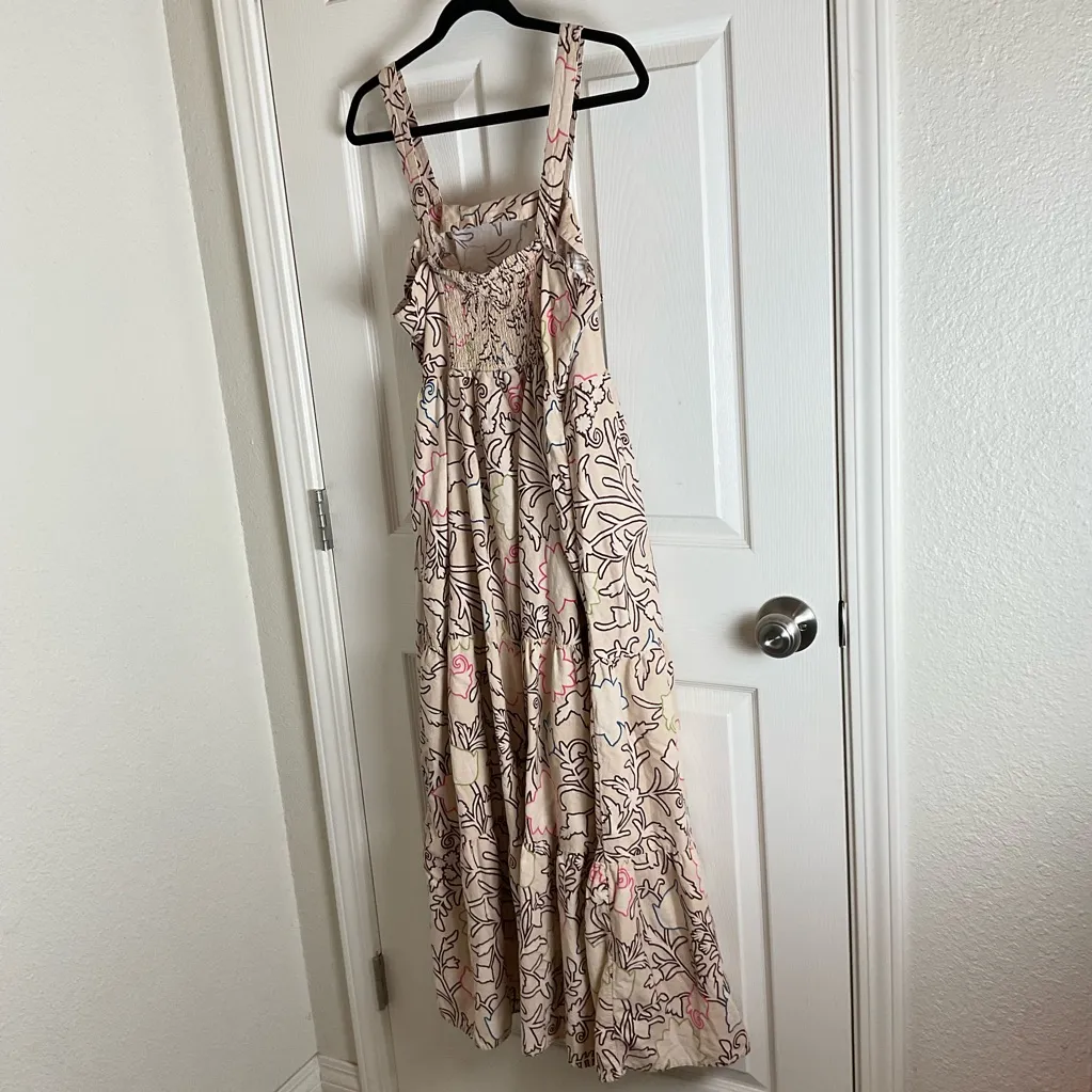 Knox Rose Cream Floral Pattern Maxi Dress - Image 11