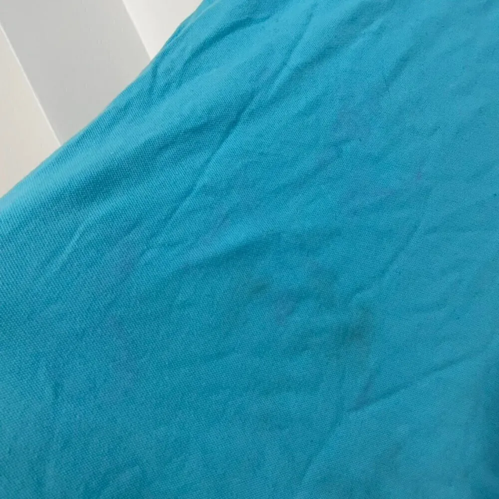 LILLY PULITZER Turquoise Blue Collared Short Sleeve Cotton Polo Shirt Dress M - Image 11