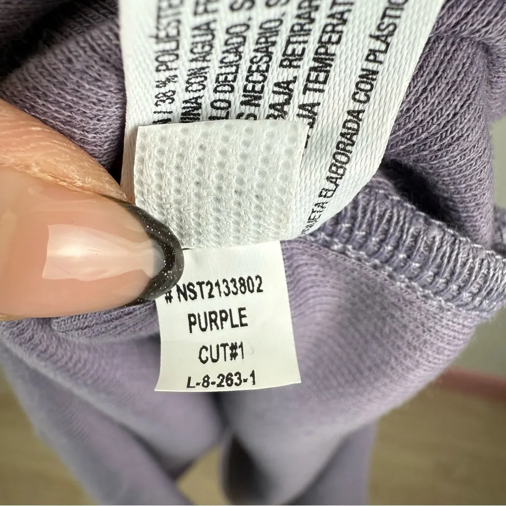 The Nines By Hatch Womens Ribbed Dress Stretch Pull Over Lounge Medium Maternity Purple Size undefined - Image 7