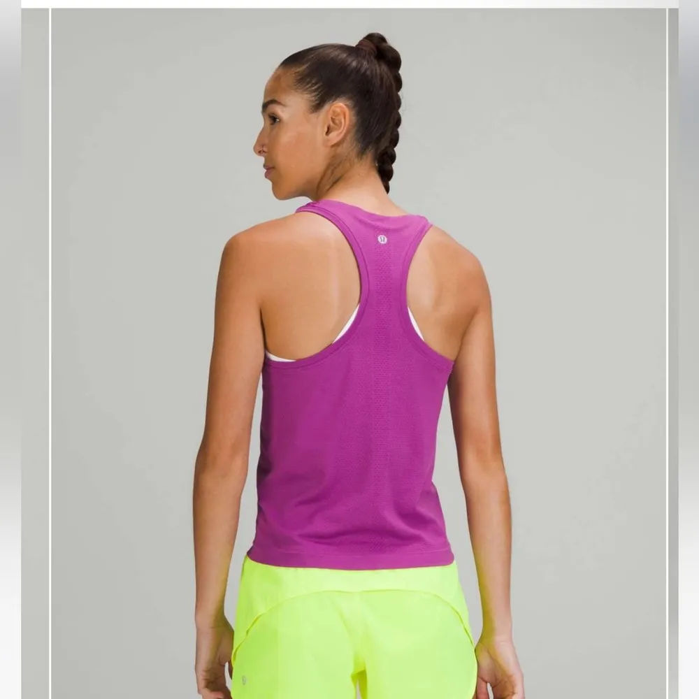 NWT Lululemon Swiftly Tech Racerback Tank Top 2.0 *Race Length / Vivid Plum / 8 - Image 3