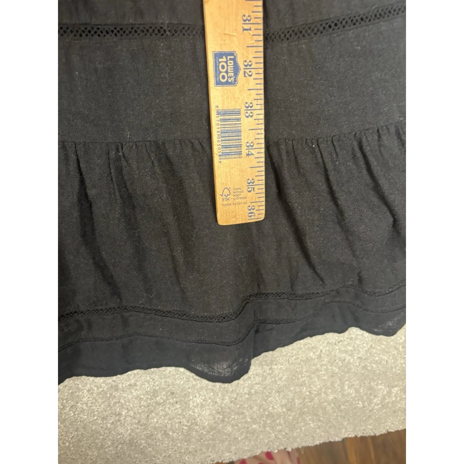 rails ashlyn black lace dress xs lined - Image 11